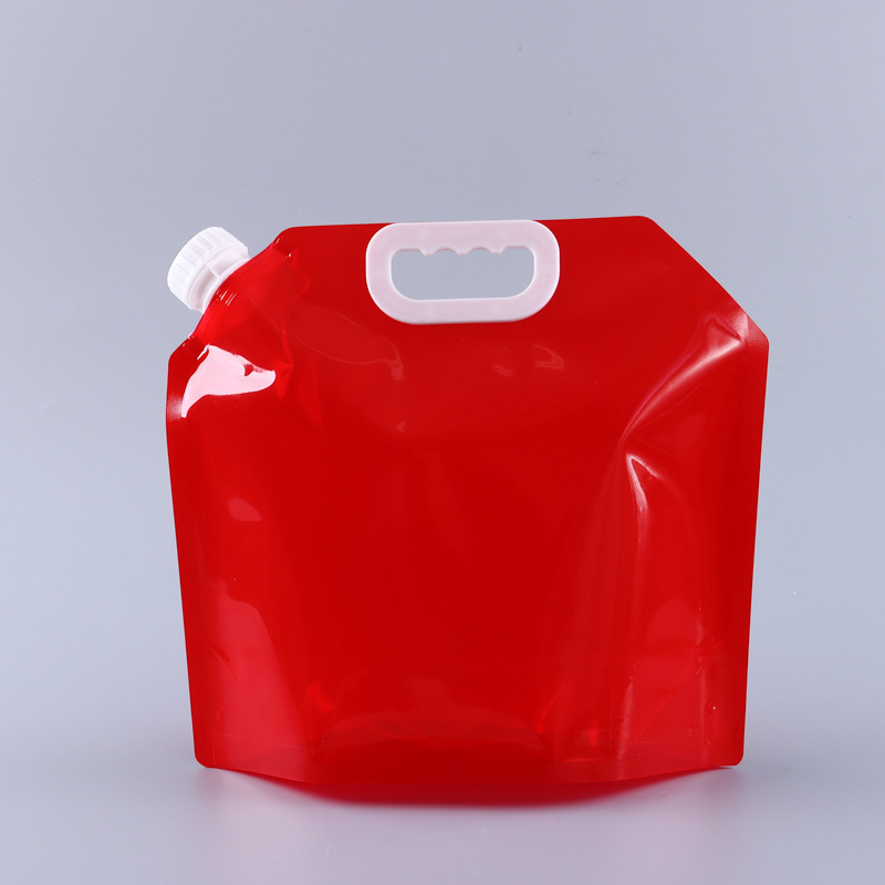 Bolsas de cerveza plegables prefabricadas, bolsas transparentes con boquilla para envasado de cerveza, bolsas de cerveza para llevar, bolsas portátiles con válvula para almacenamiento de agua