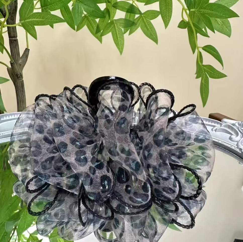 Korean Style Chiffon Organza Grab Clip Fashion Lace Hairpin Spring and Summer New Simple Hair Accessories