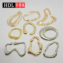 金属不规则形纽扣泳衣领口腰带连接扣大衣外套毛衣丝巾牛仔装饰扣