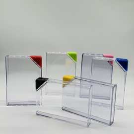创意个性正方形透明笔记本塑料杯实惠学生三角盖纸张杯广告杯批发