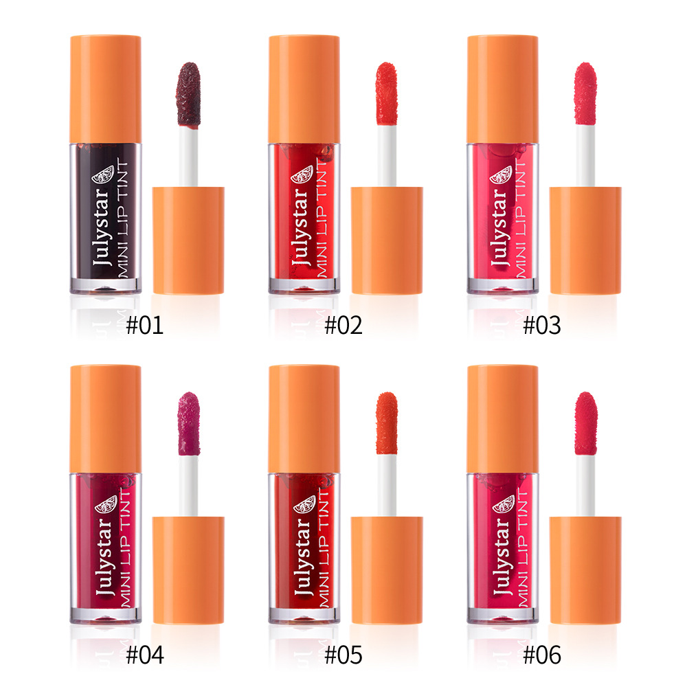 Julystar Cartoon Pattern Duck Lipstick Water Dye Lip Gloss 6-piece Set Lip Gloss undefined