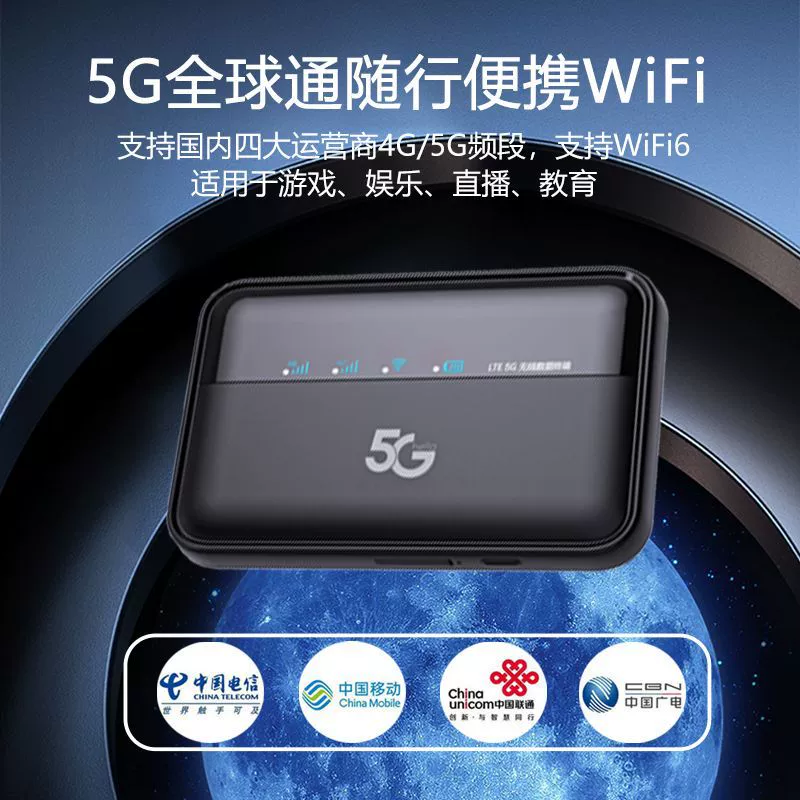WiFi-роутер с двумя частотами 5G карты-подключения, WiFi6, гигабитный, 10 000 мАч reverse charging, MiFi