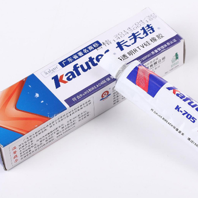 kafuter卡夫特705批发全透明硅橡胶光学密封胶电子电器专用K-705