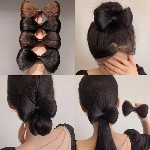 Ancient Costume Hanfu Fake Hair Band Women Integrated Style Ancient Style Small Orchid Same Style Butterfly Knot Hairpin Tang Style Head Cover