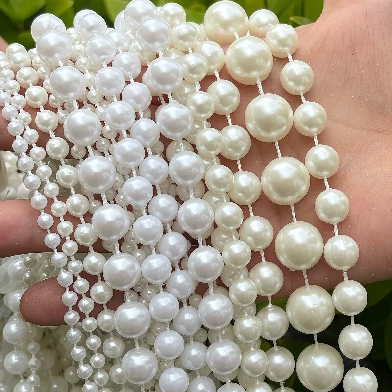 Wedding Pearl Bead Chain Wedding Ceiling Pearl Line Curtain Connection Bead Curtain Imitation Pearl Chain DIY Material