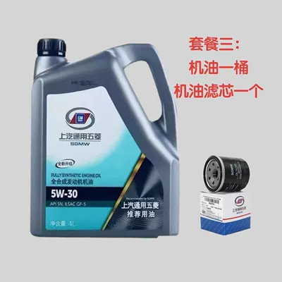 Fully Synthetic Engine Oil Sn5W30 for Gasoline Engine Oil - 4l-engine-oil-and-filter-please-specify-vehicle-model-and-engine-displacement-in-the-order-notes