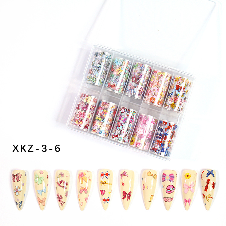 Transferencia de Arte de uñas de Navidad Fabricante de pegatinas de cielo estrellado Nuevo arte de uñas cielo estrellado pegatinas traje floreciente cielo estrellado papel al por mayor