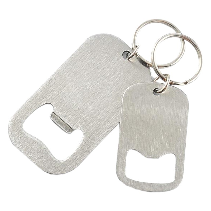 Creativo abrebotellas de acero inoxidable simple moda soda bebida destornillador llavero abridor de botellas de cerveza