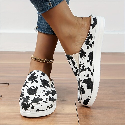 Women's Fashion Loafers Casual Round Toe Slip on Slides