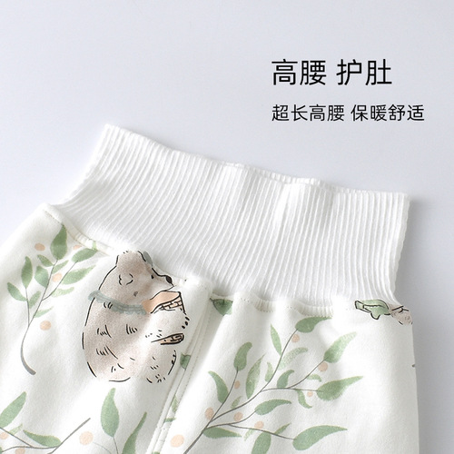 Baby innerwear set autumn and winter cotton interlayer children's base set for boys and girls autumn top and bottom sleepwear set for babies home clothing set