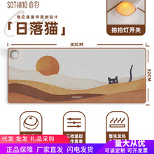 向物加熱鼠標墊桌墊辦公室電腦桌面發熱超大暖手電熱加熱墊暖桌墊