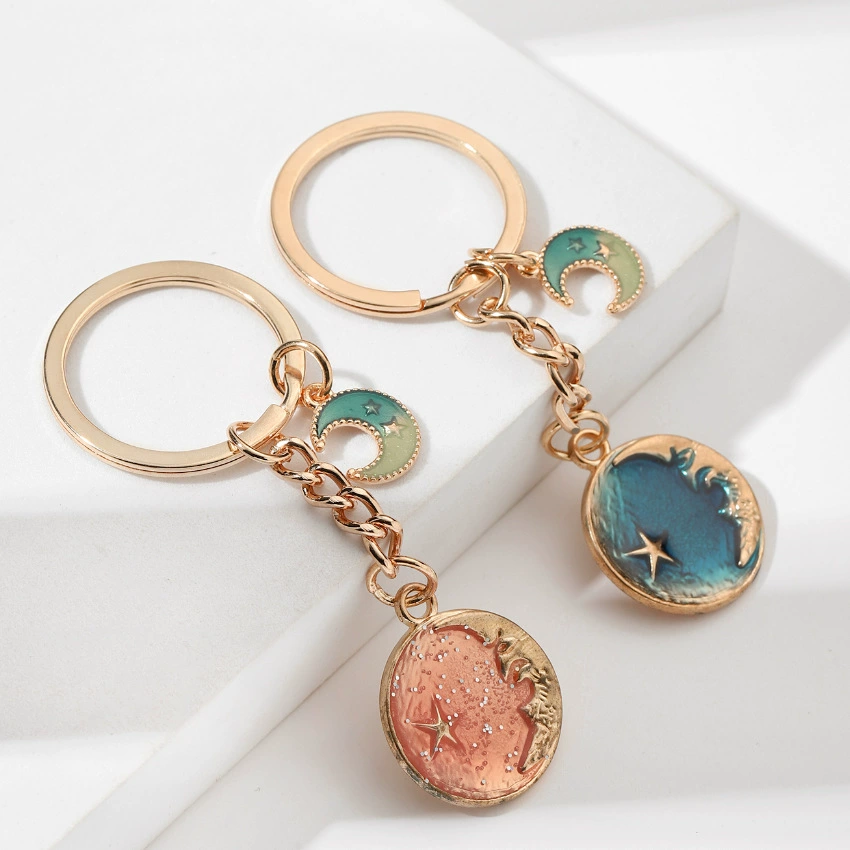 Creative starry sky for beloved, keychain, metal fresh accessory