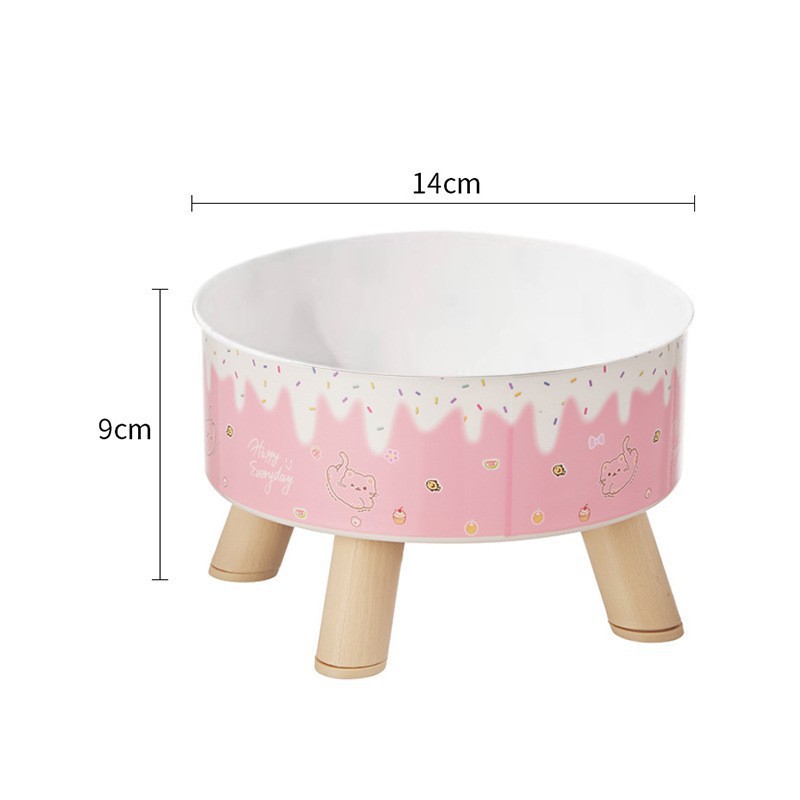 Tazón de pie alto para mascotas antideslizante y anti-derribado de acero inoxidable Tazón para perros para proteger la columna vertebral cervical Taza para gatos Tazón de huevos para mascotas Tazón único alto