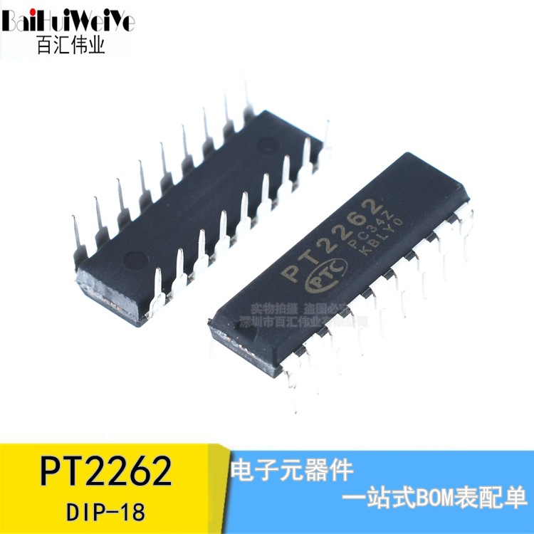 Codec chip PT2262 anti-theft alarm IC re...