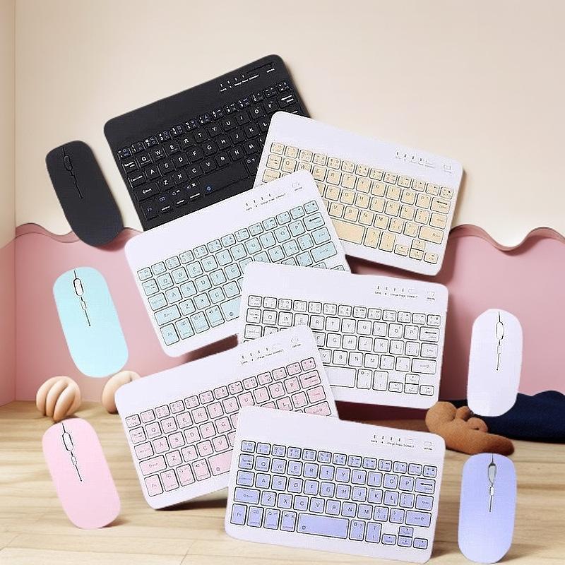 iPad Huawei Xiaomi Mobile Phone Tablet Laptop Typing Dedicated Wireless Bluetooth Keyboard and Mouse Set