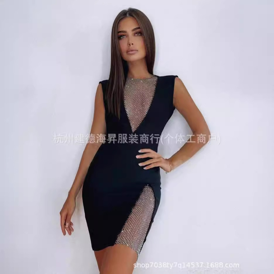 Nuevo vestido de shein mujer de verano temperamento vestido de moda sexy chica delgada vestido suministro transfronterizo