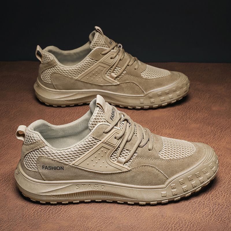 Summer Men's Shoes New Mesh Breathable Sports Shoes Men's Casual Shoes Non-Slip Wear-Resistant Construction Site Work Safety Shoes