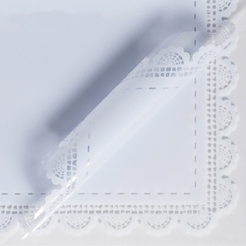 Papel de Regalo de Celofán con Encaje Impermeable para el Día de San Valentín, Papel de Envolver para Ramos de Flores