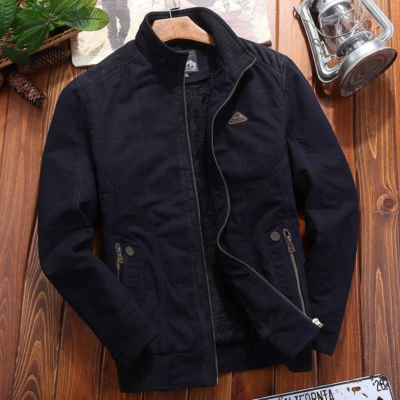 Al por mayor transfronterizo nueva ropa de algodón hombre ropa de algodón y abrigo de terciopelo corto abrigo grande al por mayor 518