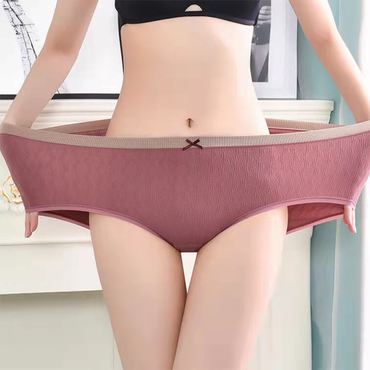 Popular Japanese-Style Plus-Size Pure Cotton Panties 100kg Seamless Breathable Hip-Lifting High-Waisted Women's Briefs Popular Japanese-Style Plus-Size Pure Cotton Panties 100kg Seamless Breathable Hip-Lifting High-Waisted Women's Briefs