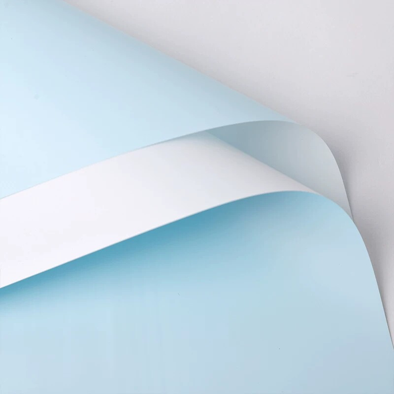 Papel de regalo Ouya de dos colores, papel para envolver flores, papel de embalaje para floristería, papel impermeable para envolver ramos de flores, materiales al por mayor.
