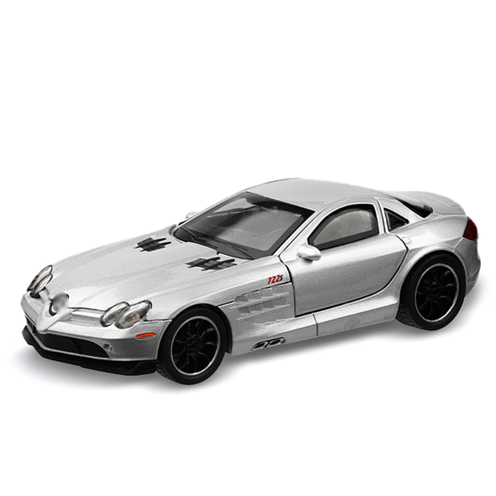 Modelo de Coche Retro 1:32 Mercedes SLR de Aleación con Fuerza de Retroceso y Música, para Colección