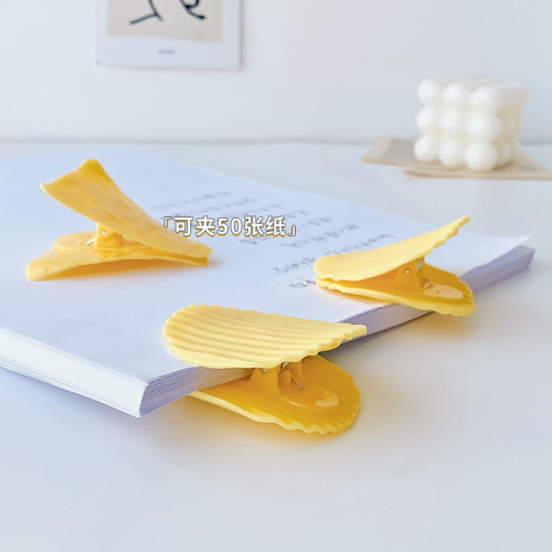 Creative ins potato chips stationery cute snack sealing clip student test paper storage clip hand account bill long tail clip