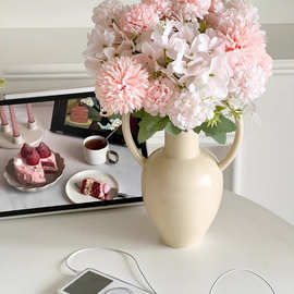 玫瑰花束假花塑料花插花仿生花艺手捧花干花逼真婚庆摆设装饰