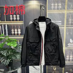 男士外套连帽男士潮男百搭休闲时尚轻奢潮流帅气青年严选舒适短款