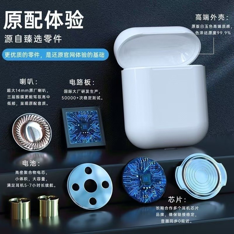 Comfortable to Wear, Clear High-Quality Sound, 53 Bluetooth Earphones, Universal Simple Wireless Earphones, Fast Pairing for Gaming