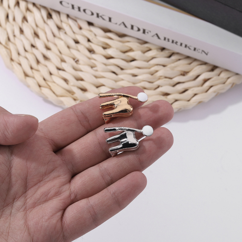 6g Weight Brooches Classification Daily Occasion Alloy Material Unisex Gender Plating Design Fashion Style Fashion Pin Alloy Plating Unisex Brooches 4