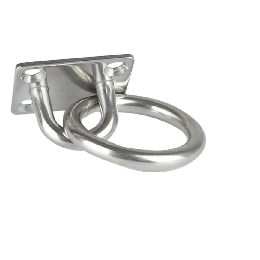 Крепежная пластина из нержавеющей стали с винтами, аксессуары для крепления солнцезащитных парусов, страховочный замок, квадратная дверная защелка с кольцом