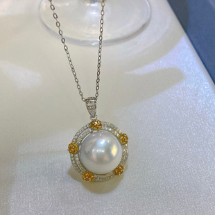 S925�y��ˮ�������K��ˇ������ɫ���Ŵ�13-14mm��ˮ�İ�����