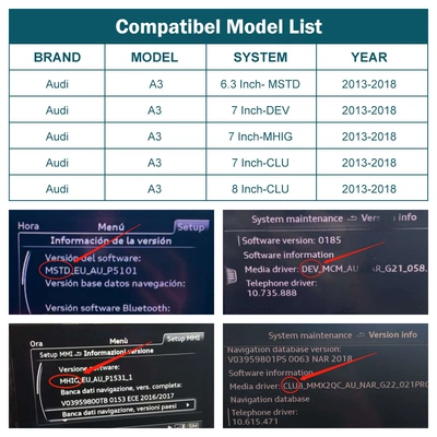 Audi A3 2013-2018 decoder – Simsiz CarPlay və Android Auto