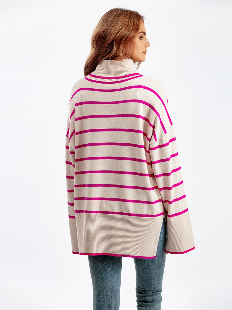 Демисезонный вязаный свитер для отдыха, oversize, европейский стиль