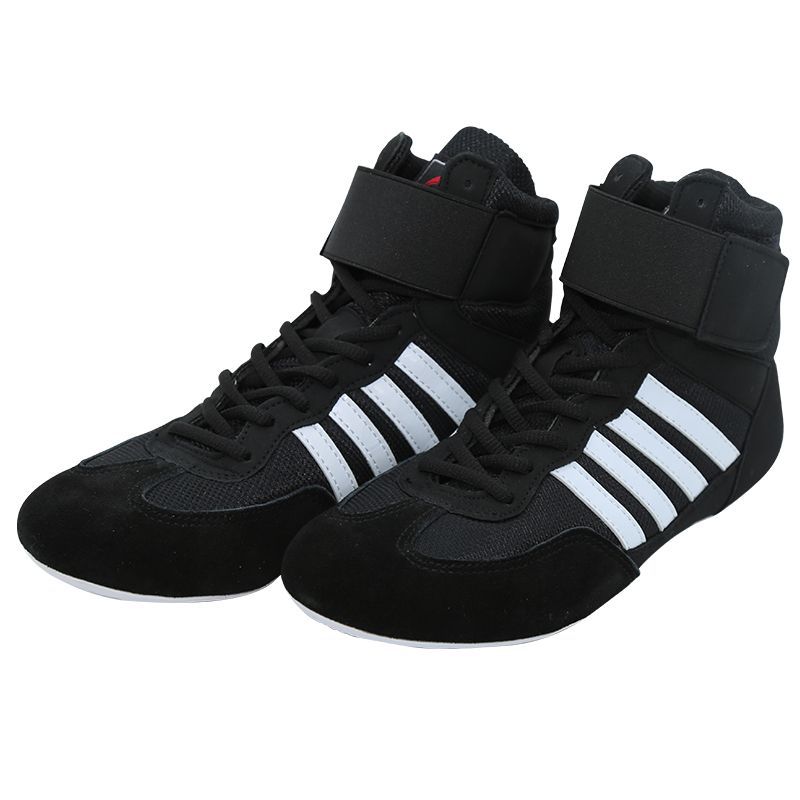 Boxing shoes for men and women, low-top sparring shoes, high-top combat training shoes, wrestling shoes, wrestling boots, long boots, boxing shoes with rubber soles
