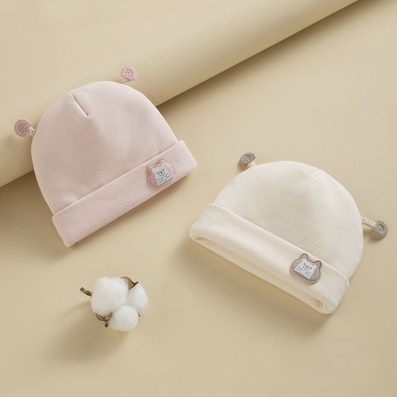 Autumn and Winter Style Newborn Baby Protective Cap, Cute and Adorable Winter Warm Newborn Hat