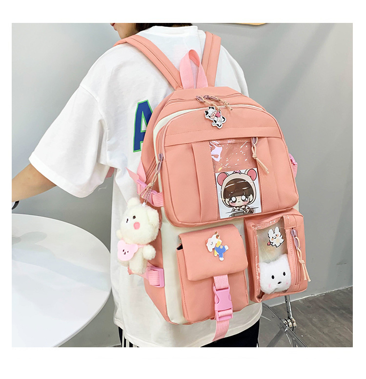 Wholesale Large-capacity Doll Pendant Five-piece Backpack Nihaojewelry display picture 39