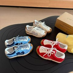 复古阿甘德训鞋女厚底小花流浪鞋2025新款透气百搭休闲运动慢跑鞋