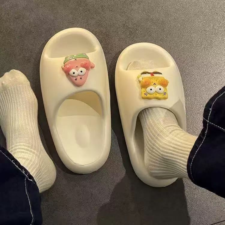 【스폰지밥 네모바지】화이트