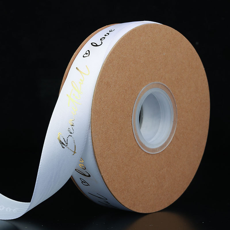 Blanco puro-amor Inglés * 45 yardas/rollo * 2,5 cm de ancho