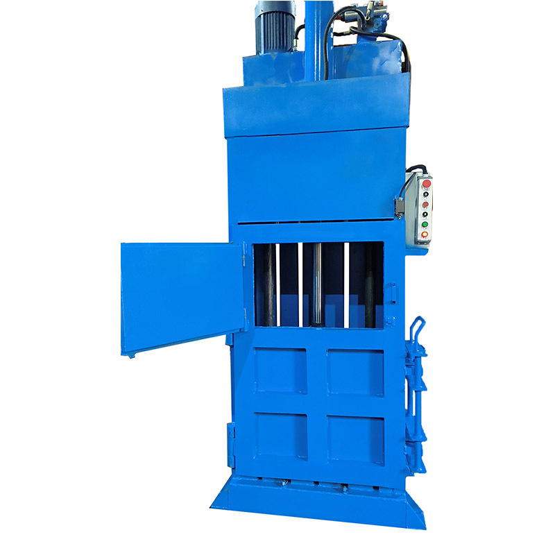 立式PLC电磁阀定制款打包机塑料薄膜废纸工业垃圾压缩捆扎打包机