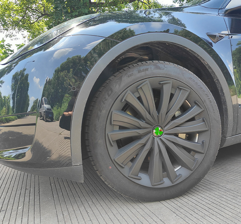Suitable for Tesla Modely Hub Cap 19inch Dragon Scale Modelly Tire Decorative Protective Cover Car Accessories