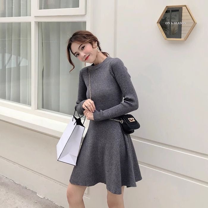 Short knitted dress
