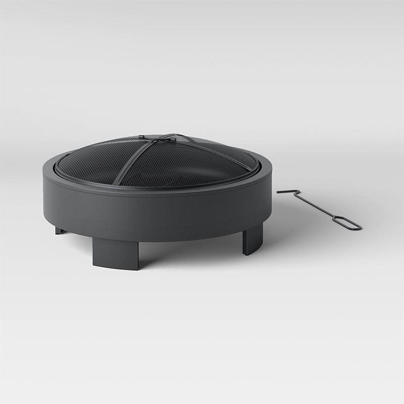 烤火盆篝火盆家用柴火盆冬天取暖户外庭院烧烤炉烧烤架