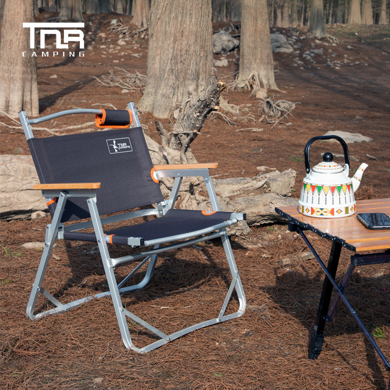 Tnr Outdoor Foldableing Chair Aluminum Alloy Kermit Chair Portable Camping Style Picnic Lightweight Director Chair Fishing Horse Stool