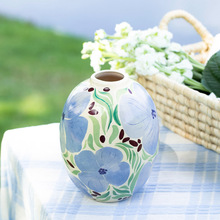 潮佰 原创创意花瓶家居仪式感摆件鲜花花瓶典雅高级感摆设陶瓷瓶