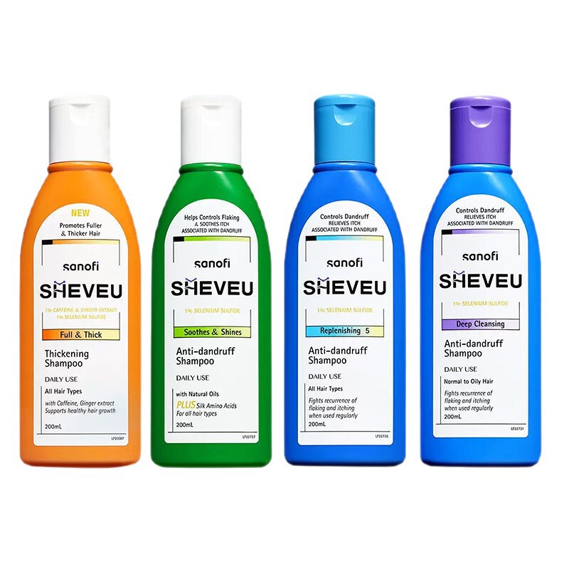 SHEVEU洗发水赛逸jin口硫化硒滋养去屑止痒修护洗发露200ml正品|undefined