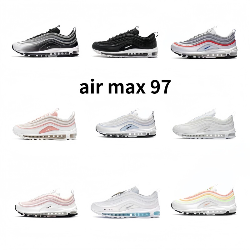 Putian Shoes Foreign Trade Wholesale Air Max97 Full Palm Cushion Retro Bullet Men's and Women's Same Style Sports Running Shoes Putian Shoes Foreign Trade Wholesale Air Max97 Full Palm Cushion Retro Bullet Men's and Women's Same Style Sports Running Shoes