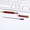 The new mahogany white wood maple rotating oily round beads, bamboo wood retro, oil pen writing office gift pen